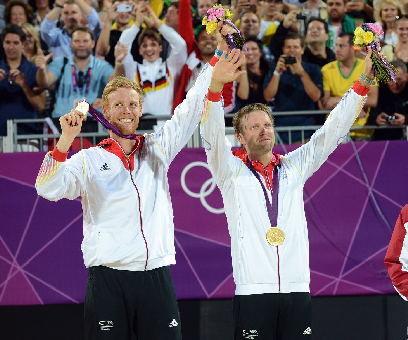 Julius Brink and Jonas Reckermann from Germany
