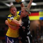 In Buxtehude wurde auf Biegen und Brechen gekämpft - hier Jessica Oldenburg und Maura Visser