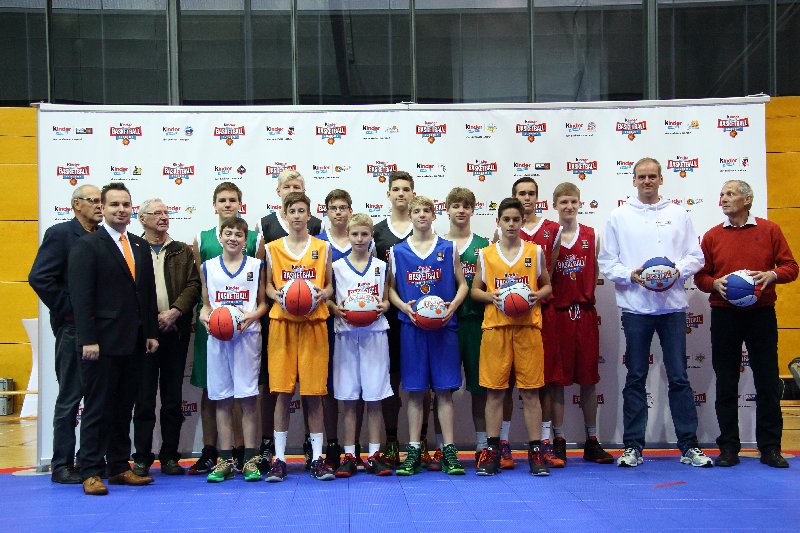 Gruppenfoto kinder+Sport Basketball Academy
