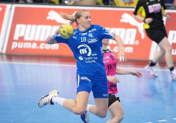 Saskia Lang zeigte wie nahezu alle Spielerinnen eine überzeugende Leistung im Heimspiel am Mittwoch
