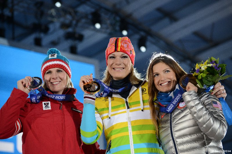 12479374214_a3e53ef258_o - Maria HOEFL-RIESCH (GER), Nicole HOSP (AUT), Julia MANCUSO (USA)