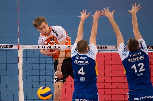 Volleyball, DVV-Pokal Finale, Berlin Recycling Volleys vs. VfB Friedrichshafen