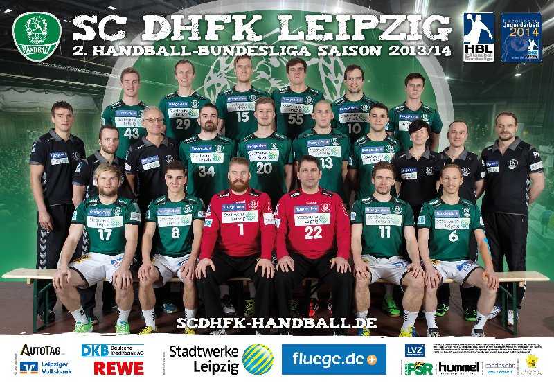 Mannschaftsfoto - SC DHfK Leipzig - 2013-14 - NEU