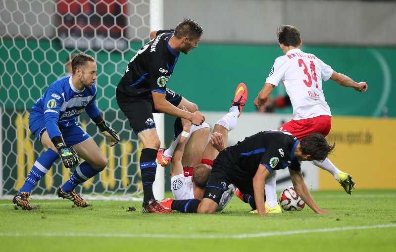 SOCCER - DFB Pokal, RB Leipzig vs Paderborn