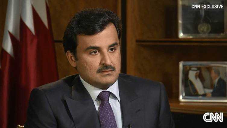 CNN Exklusiv: Fußball-WM 2022 - Erstes TV-Interview des Emirs von Katar - CNN International Scheich Tamim bin Hamad Al-Thani - Foto: CNN International