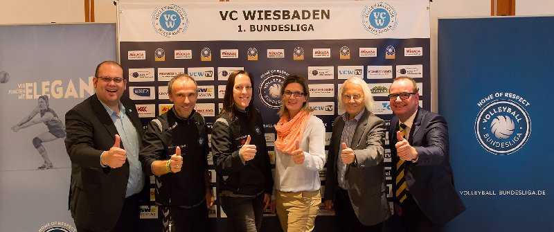 Bundesliga-Pressekonferenz Saisonauftakt VC Wiesbaden. Foto: Detlef Gottwald