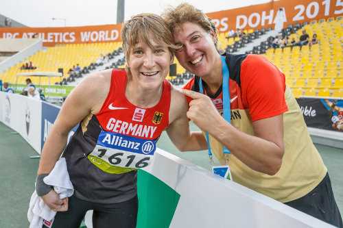 Leichtathletik-WM: Franziska Liebhardt und Steffi Nerius - Foto: Marcus Hartmann, www.photo-hartmann.de