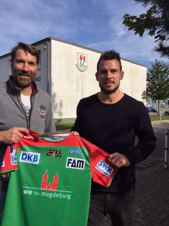 Steffen Stiebler und Mads Christiansen - Foto: SC Magdeburg