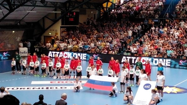 Handball WM Qualifikation am 7. Juni 2015 in Dessau: Deutschland vs. Russland - Foto: SPORT4Final