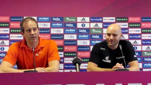 Handball WM 2015 Dänemark: Henk Groener und Kim Rasmussen - Foto: SPORT4Final