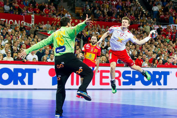 Handball EM 2016: Dänemark bezwingt Spanien. Niklas Landin „Ein Wahnsinnsspiel“ - Foto: ZPRP / EHF