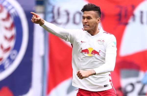 Deutsche Bundesliga, RasenBallsport Leipzig vs. TSV 1860 Muenchen - Davie Selke (RB Leipzig) - Foto: GEPA pictures/Kerstin Kummer