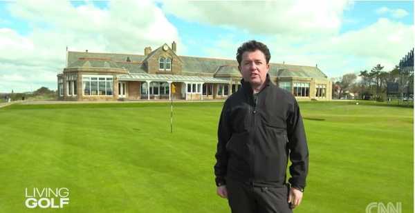 Moderator Shane ODonoghue im Royal Troon Golf Club in Schottland - Quelle  CNN International