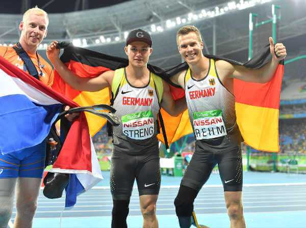 Paralympics Rio 2016: Roland Hertog, Felix Streng und Markus Rehm v.l.) - Foto: Ralf Kuckuck/DBS Paralympics Rio 2016: Roland Hertog, Felix Streng und Markus Rehm v.l.) - Foto: Ralf Kuckuck/DBS