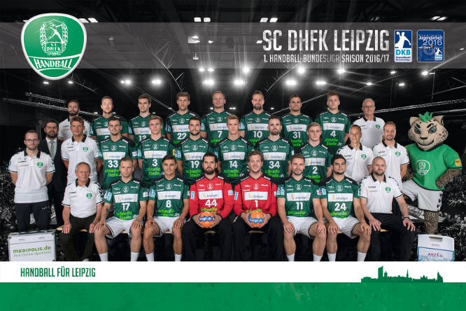 DHB Pokal Final Four 2017: SC DHfK Leipzig - Mannschaftsfoto 2016/2017 - Foto: SC DHfK Leipzig DHB Pokal Final Four 2017: SC DHfK Leipzig - Mannschaftsfoto 2016/2017 - Foto: SC DHfK Leipzig