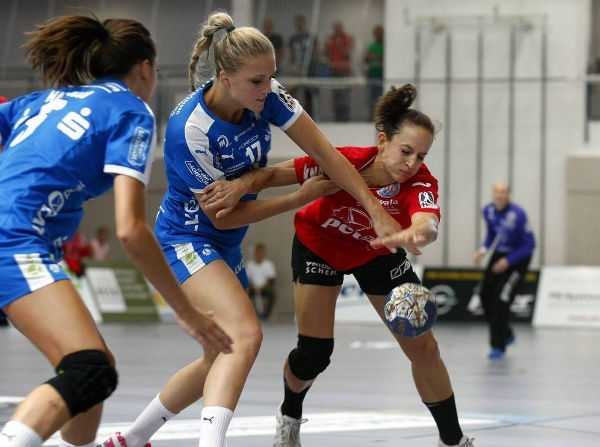 Anne Hubinger und Kerstin Wohlbold - Königs-Transfer: Anne Hubinger wechselt vom HC Leipzig zum Thüringer HC - Foto: Thüringer HC (Archiv) Anne Hubinger und Kerstin Wohlbold - Königs-Transfer: Anne Hubinger wechselt vom HC Leipzig zum Thüringer HC - Foto: Thüringer HC (Archiv)