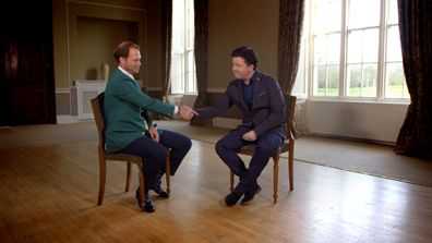 CNN-Moderator Shane O’Donoghue (r.) im Gespräch mit Danny Willett (l.), Quelle CNN International
