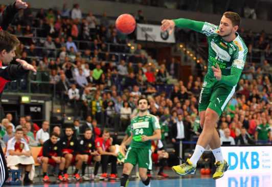 Yves Kunkel - SC DHfK Leipzig - Handball Bundesliga - Foto: Rainer Justen