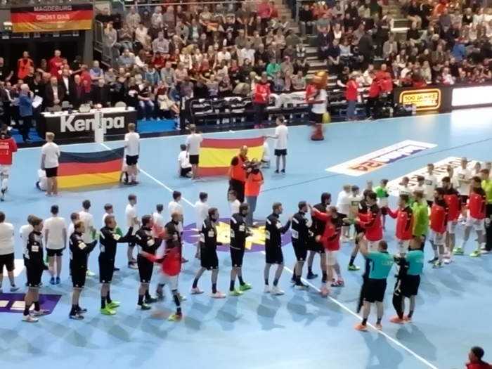 Handball Deutschland Spanien Magdeburg