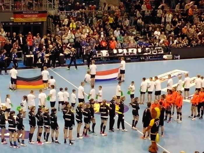 Handball DHB Ladies - Deutschland vs. Niederlande am 28.10.2017 in Magdeburg - Foto: SPORT4FINAL