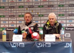 Michael Biegler und Wolfgang Sommerfeld - Handball WM 2017 Deutschland - DHB Pressekonferenz am 02.12.2017 in Leipzig - Foto: SPORT4FINAL
