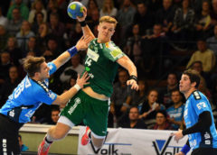 Niclas Pieczkowski - Handball Bundesliga -TV Hüttenberg vs. SC DHfK Leipzig - Foto: Rainer Justen