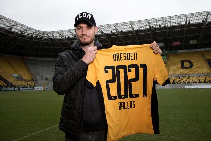 Dynamo Dresden: Abwehrspieler und Vize-Kapitän Florian Ballas verlängerte seinen Vertrag vorzeitig bis 2021. Foto: Steffen Kuttner Dynamo Dresden: Abwehrspieler und Vize-Kapitän Florian Ballas verlängerte seinen Vertrag vorzeitig bis 2021. Foto: Steffen Kuttner