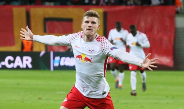Fußball UEFA Europa League, RasenBallsport Leipzig vs. Olympique Marseille - Timo Werner (RB Leipzig) - Foto: GEPA pictures/Sven Sonntag Fußball UEFA Europa League, RasenBallsport Leipzig vs. Olympique Marseille - Timo Werner (RB Leipzig) - Foto: GEPA pictures/Sven Sonntag