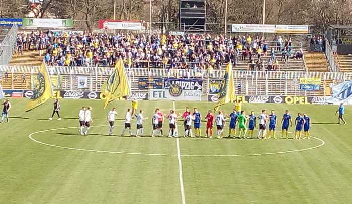 1. FC Lok Leipzig vs. FSV Budissa Bautzen, Fußball Regionalliga, 08.04.2018, Bruno-Plache-Stadion - Foto: SPORT4FINAL 1. FC Lok Leipzig vs. FSV Budissa Bautzen, Fußball Regionalliga, 08.04.2018, Bruno-Plache-Stadion - Foto: SPORT4FINAL