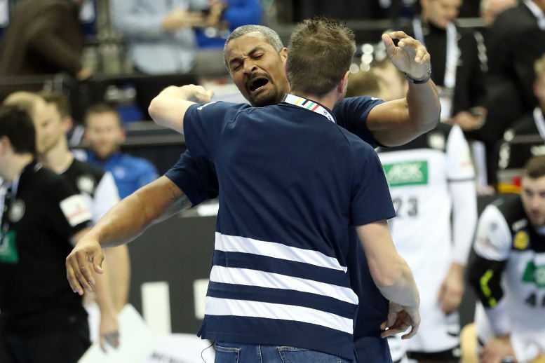 Handball WM 2019 Didier Dinart und Guillaume Gille - Frankreich vs. Deutschland - Copyright: FFHandball / S. Pillaud