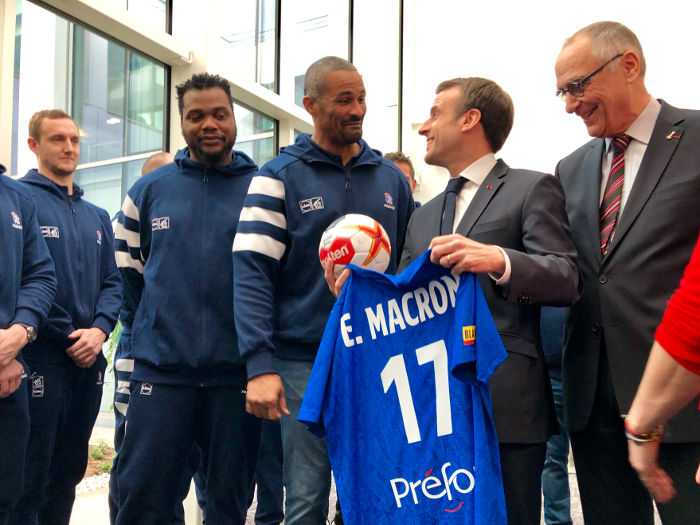 Handball WM 2019: Frankreich von Präsident Macron verabschiedet - © Copyright FFHandball - Alain Gadoffre