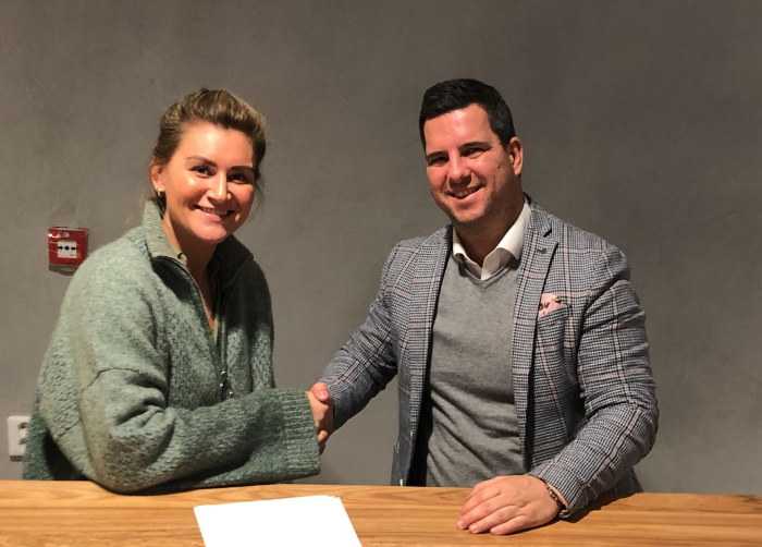 Amanda Kurtovic und Dr. Csaba Bartha - Foto: Györi Audi ETO KC