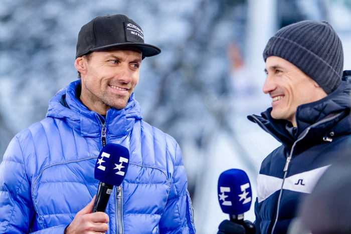 Sven Hannawald - Martin Schmitt - Eurosport - Foto: Nadine Rupp / Eurosport
