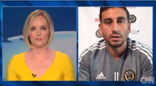Amanda Davies und Alejandro Bedoya - Foto: CNN International