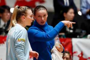 Handball WM 2019 - Frankreich - Amandine Leynaud und Roxanne Frank (re.) - Foto: FFHandball / S. Pillaud