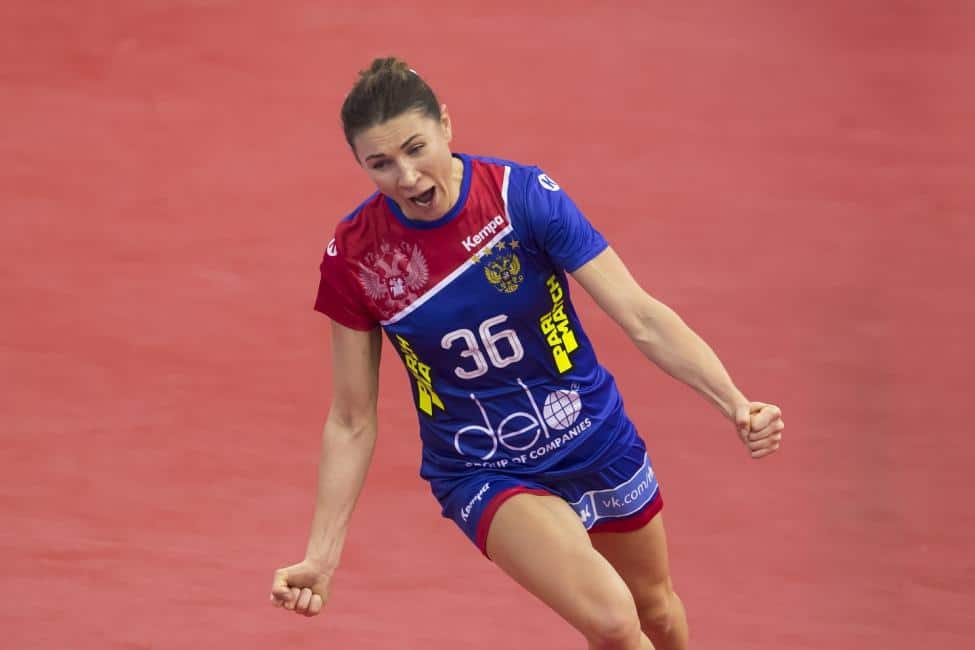 Handball WM 2019 - Russland vs. Montenegro - Julia Managarova - Copyright: IHF