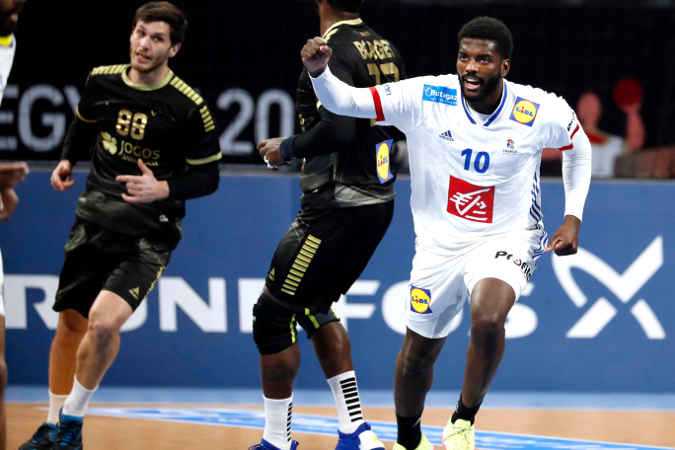 Handball WM 2021 - Frankreich vs Portugal - Dika Mem - Copyright: FFHANDBALL / S.PILLAUD