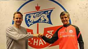 FC Hansa Rostock - Jens Härtel und Martin Pieckenhagen (v.r.) - Copyright: © F.C. Hansa Rostock