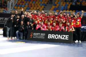 Handball WM 2021 Ägypten Abschlussfeier - Spanien Bronze - Copyright: © IHF / Egypt 2021