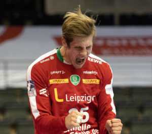 Handball Bundesliga: Joel Birlehm - SC DHfK Leipzig vs. Füchse Berlin - Foto: Klaus Trotter
