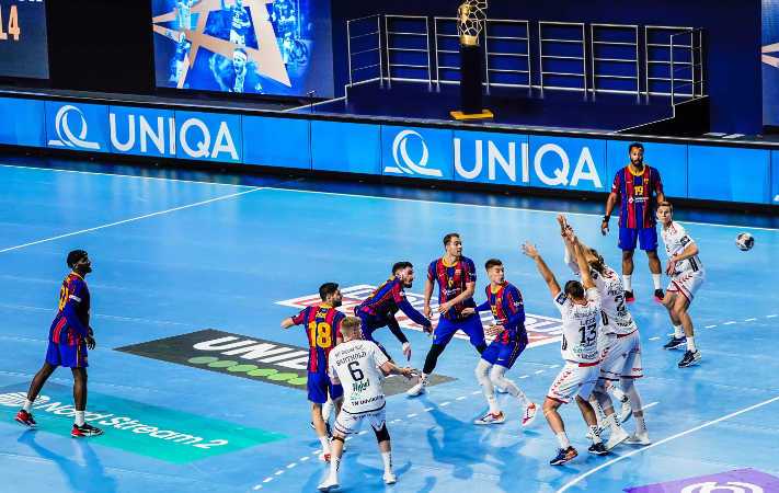 Handball EHF Final4 2021 - FC Barcelona vs. Aalborg Handbold - Copyright: Uros Hocevar, Axel Heimken / EHF Handball EHF Final4 2021 - FC Barcelona vs. Aalborg Handbold - Copyright: Uros Hocevar, Axel Heimken / EHF
