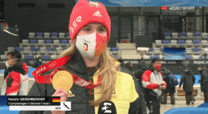 Olympia 2022 Peking - Natalie Geisenberger - Copyright: Discovery / Eurosport