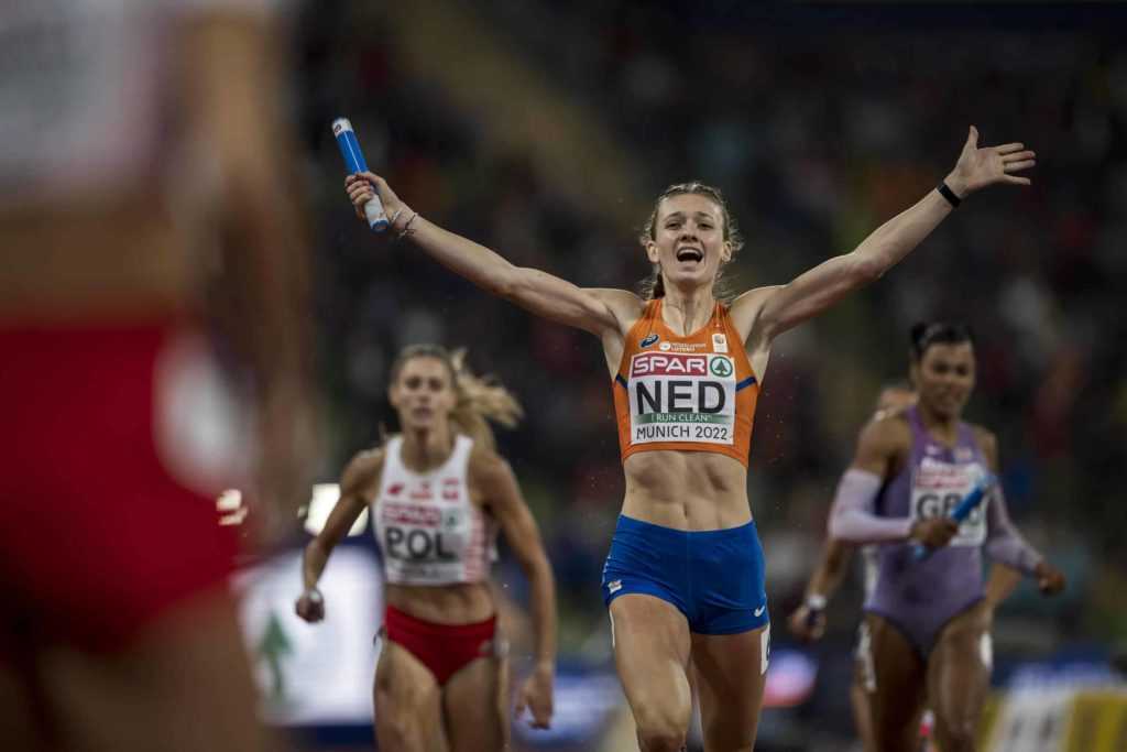 European Athletics Championships München 2022 Olympiastadion - Femke Bol - Leichtathletik EM - Copyright: @Munich2022 / Daniel Kopatsch European Athletics Championships München 2022 Olympiastadion - Femke Bol - Leichtathletik EM - Copyright: @Munich2022 / Daniel Kopatsch