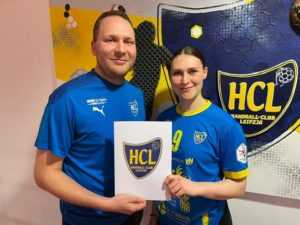 Handball News 2. Bundesliga - HC Leipzig - Jennifer Hofmann und Fabian Kunze - Copyright: HC Leipzig