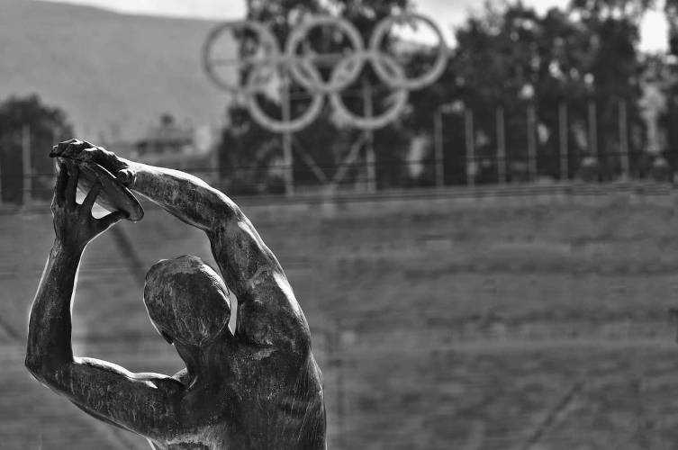 Olympia griechische Mythologien - Copyright: https://www.pexels.com/photo/olympic-figure-720456/ - Lizenz: Pexels Licence. Bild von Frans van Heerden auf Pexels.