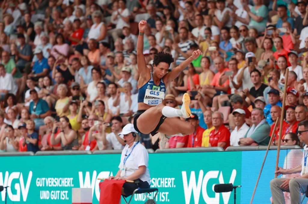 Leichtathletik DM Finals 2023 - Malaika Mihambo - Copyright: DLV / Theo Kiefner Leichtathletik DM Finals 2023 - Malaika Mihambo - Copyright: DLV / Theo Kiefner