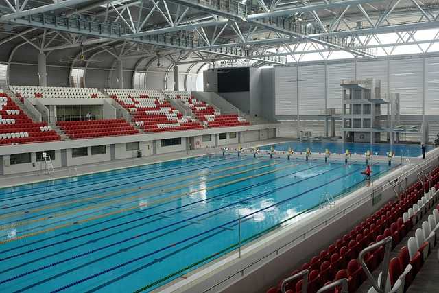 Schwimmen - Schwimm WM - Olympisches Becken - Copyright: https://pixabay.com/photos/olympic-swimming-pool-water-sport-1185774/ - Lizenz: Pixabay Licence. Bild von Welcome to All ! auf Pixabay.