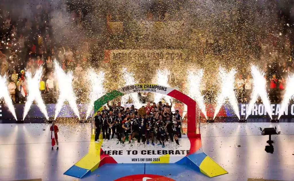 Handball EM 2024 EHF EURO - Europameister Frankreich Zeremonie - Copyright: EHF / Kolektiff Images Handball EM 2024 EHF EURO - Europameister Frankreich Zeremonie - Copyright: EHF / Kolektiff Images