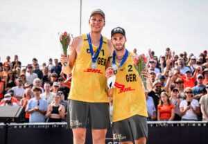 Beachvolleyball EM 2024 - Nils Ehlers und Clemens Wickler - Deutschland DVV - Copyright: CEV/Conny Kurth