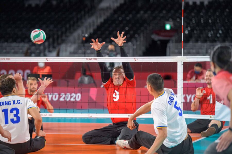 Paralympics Paris 2024 Jürgen Schrapp Sitzvolleyball - Copyright: Oliver Kremer / DBS
